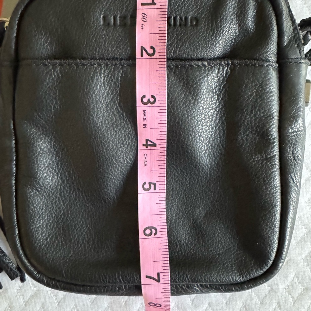 Liebeskind Black Leather Braided-Strap Belt Bag with Tassel - Picture 5 of 7
